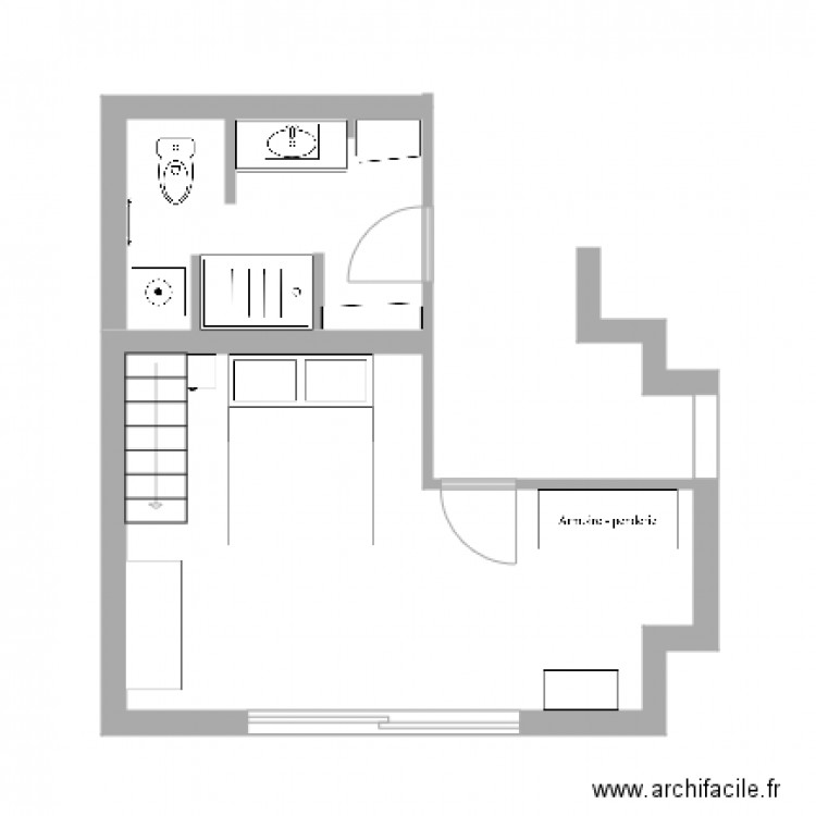 Chambre Extension. Plan de 0 pièce et 0 m2