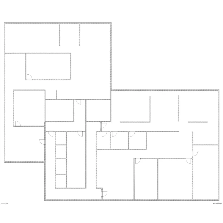 ECOLE BERNOM 1er EST . Plan de 