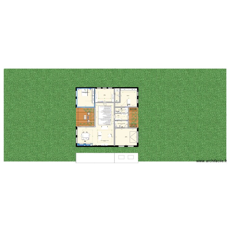 H PLAN sans meubles russe. Plan de 0 pièce et 0 m2