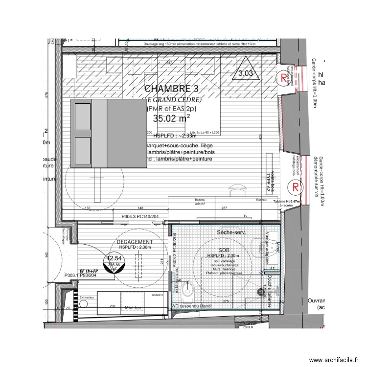 chambre 3  mars 2019. Plan de 0 pièce et 0 m2