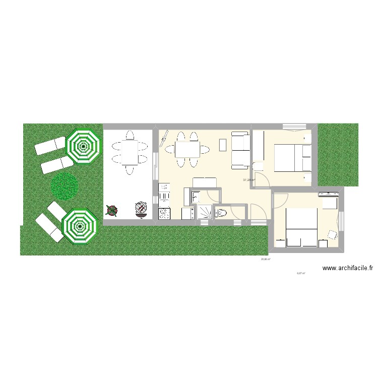 amandier. Plan de 0 pièce et 0 m2