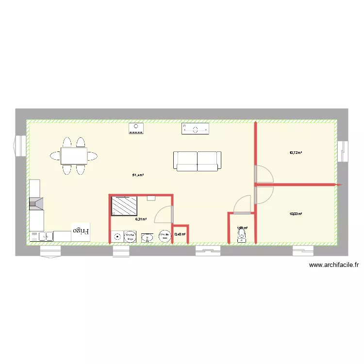  logement 15TER. Plan de 