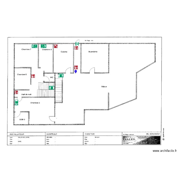 Ucimont Evacuation1er b. Plan de 0 pièce et 0 m2