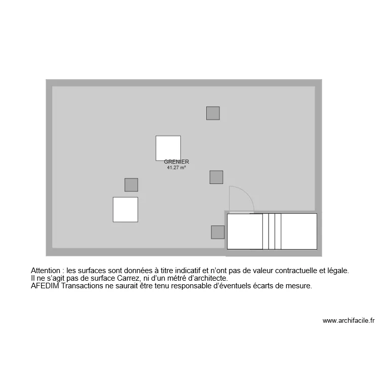 BI 6250 GRENIER. Plan de 