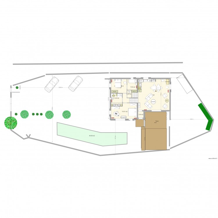 base terrein. Plan de 0 pièce et 0 m2