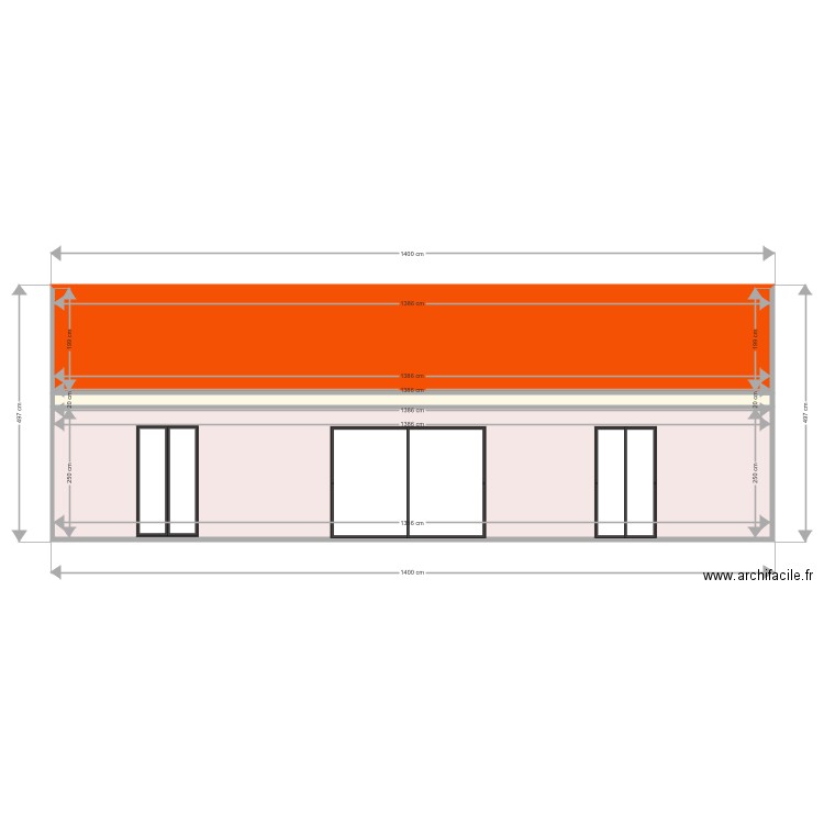 facade 3. Plan de 0 pièce et 0 m2