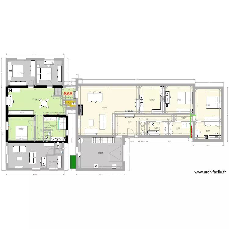 modif stade 1 annexe garde. Plan de 