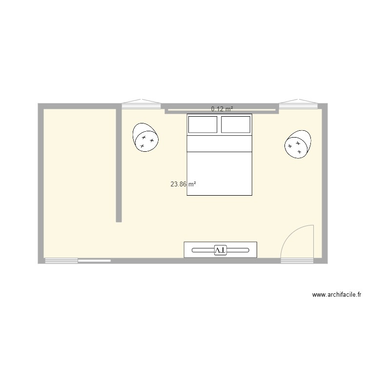 suite. Plan de 0 pièce et 0 m2