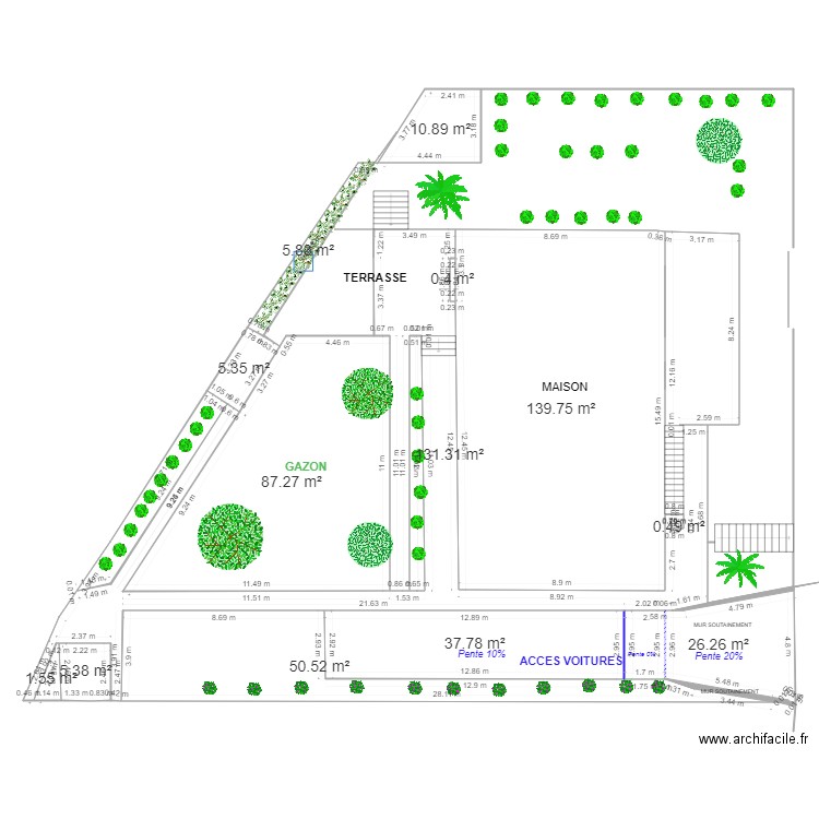 Mon extérieur toutes côtes révisé . Plan de 13 pièces et 503 m2