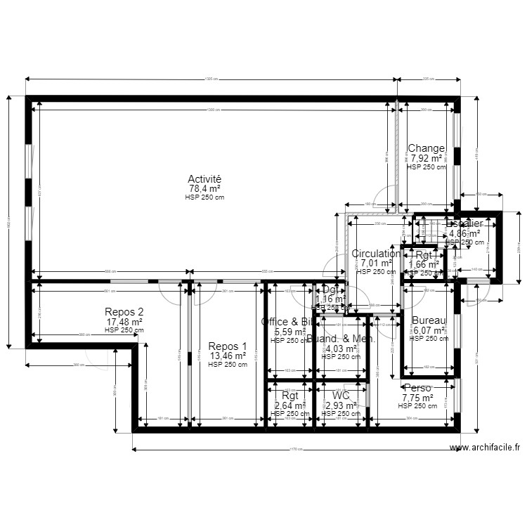 78 TRAPPES 42 LECLERC PROJET URBA fr PMI ArL 040922. Plan de 28 pièces et 322 m2