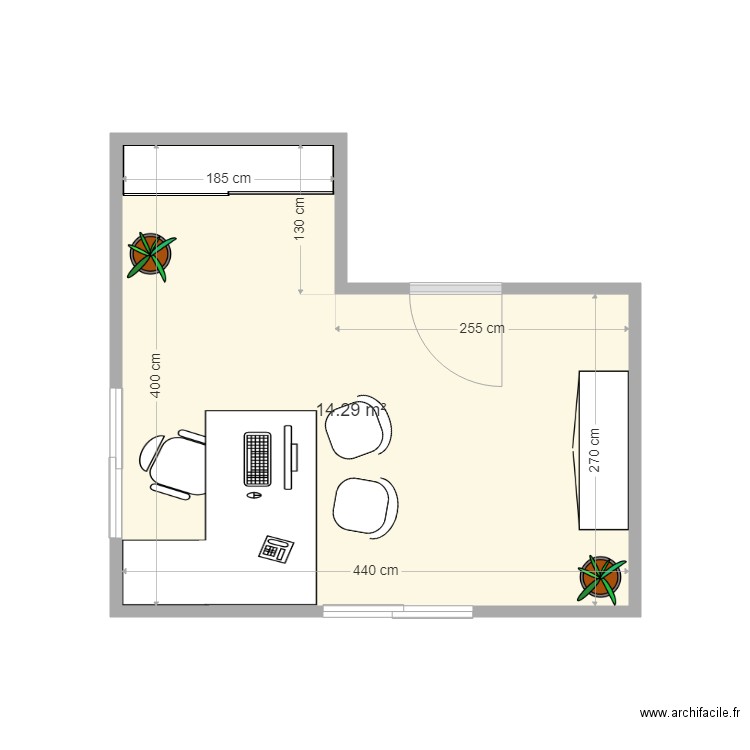 BUREAU. Plan de 0 pièce et 0 m2