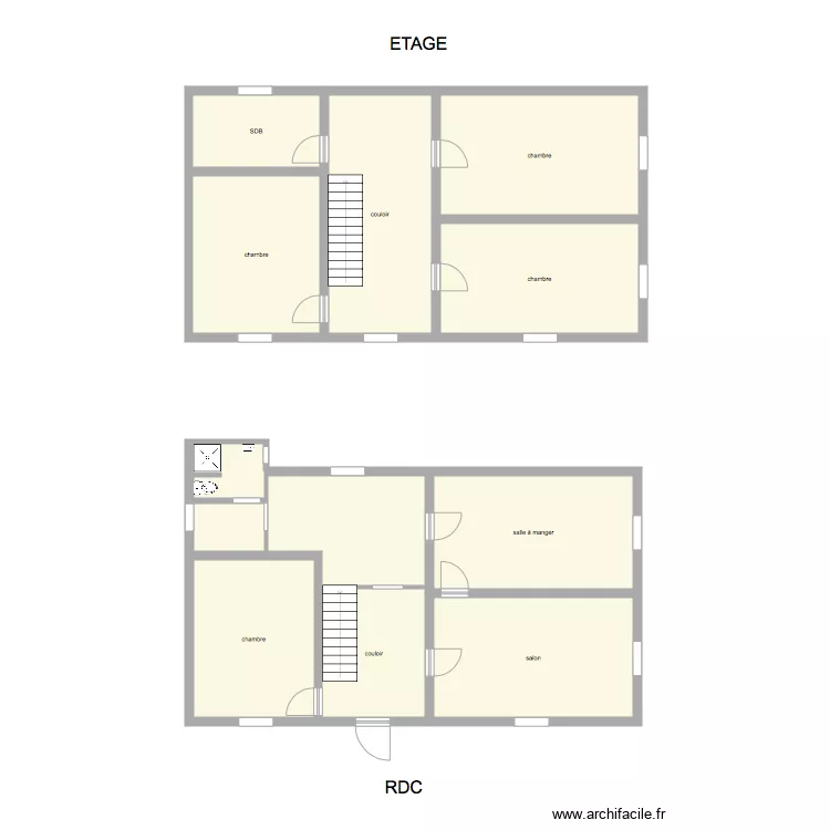 maison SCHNEIDER. Plan de 