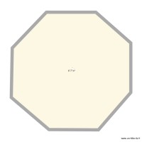 base octogonale côté 4,3