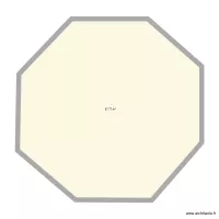 base octogonale c&ocirc;t&eacute; 4,3