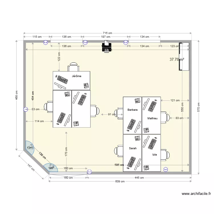 D&eacute;partement D2 V1. Plan de 