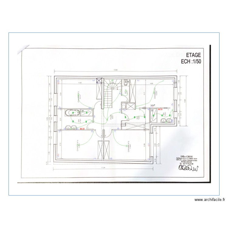 Adens etage. Plan de 0 pièce et 0 m2