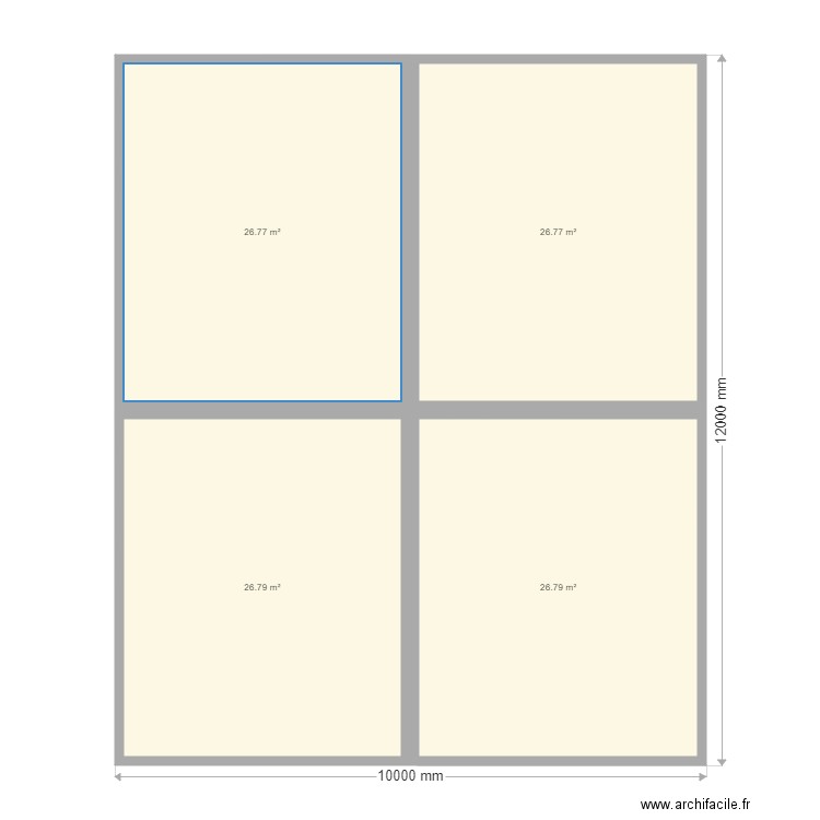 Studii. Plan de 0 pièce et 0 m2