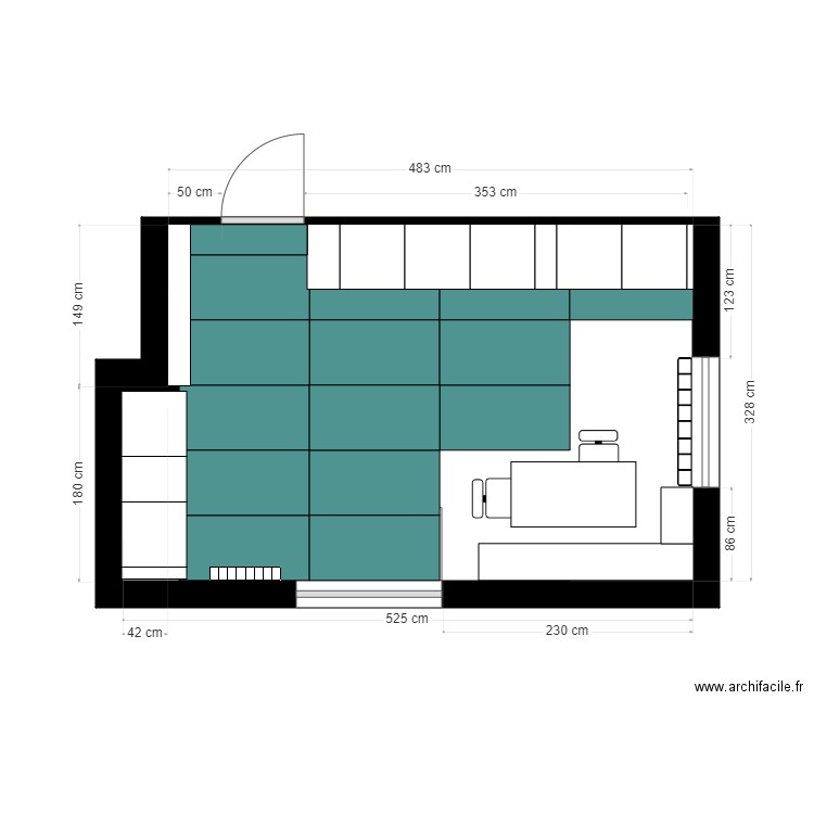 sèvres cuisine projet. Plan de 0 pièce et 0 m2