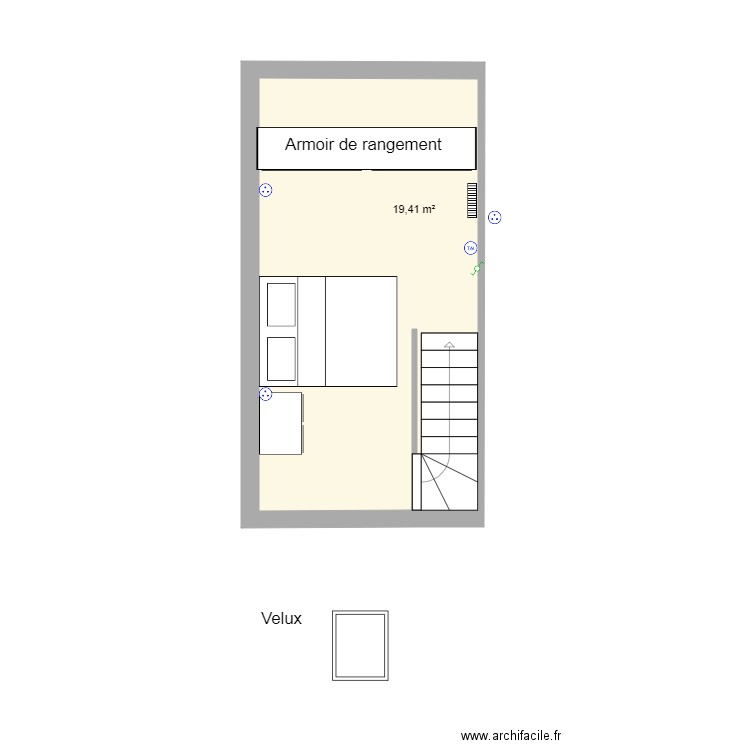  Edouard vaillant comble 22. Plan de 0 pièce et 0 m2