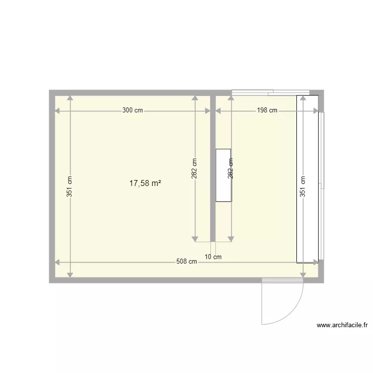 Projet Guerite. Plan de 