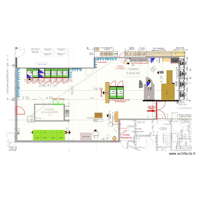 Savigneux V4. Plan de 2 pièces et 252 m2