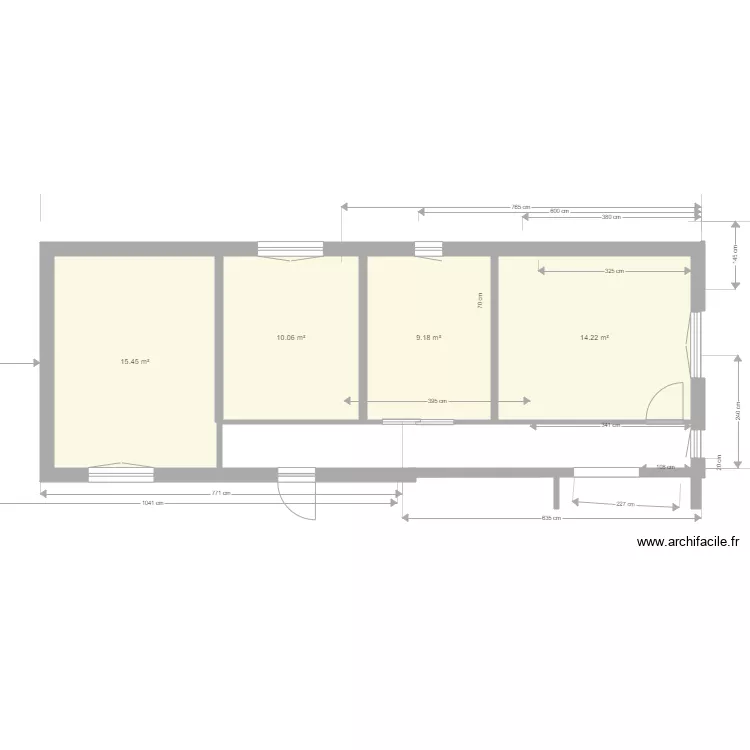 PROJET NU POUR COTE 3101. Plan de 