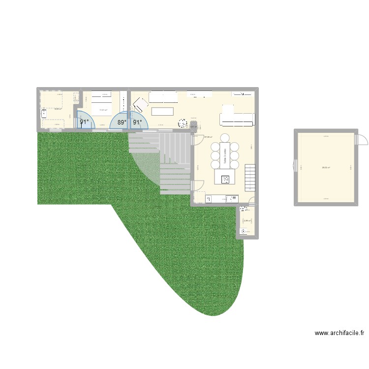 10 BIS TEST. Plan de 6 pièces et 105 m2