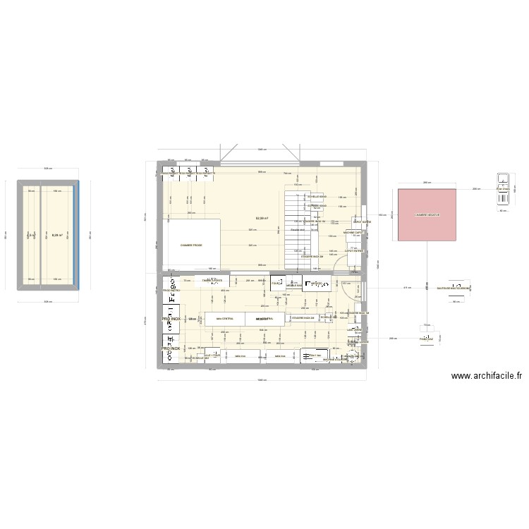 loft 1. Plan de 4 pièces et 110 m2