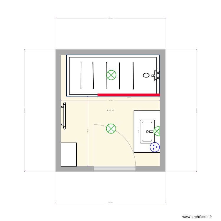 sdb maman. Plan de 0 pièce et 0 m2