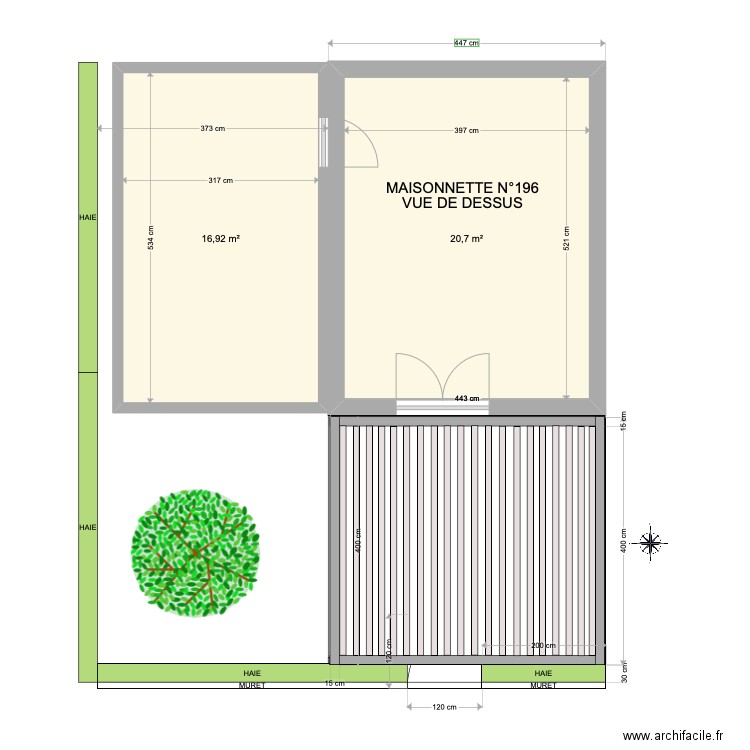 PLAN DESSUS EXTENSION. Plan de 0 pièce et 0 m2