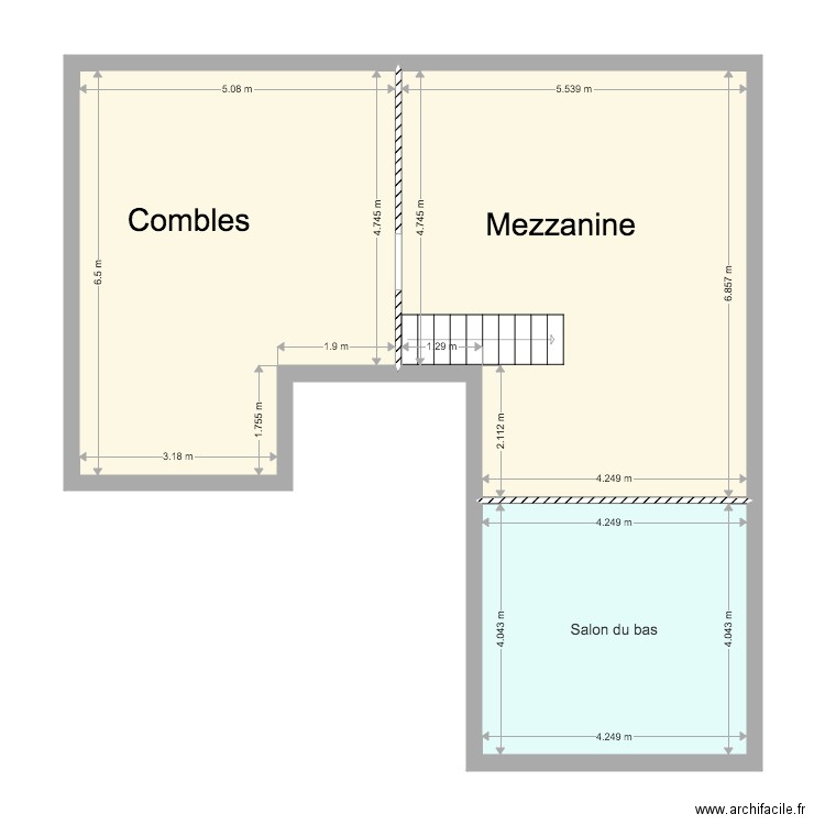 Tara Etage  Aujourdhui. Plan de 0 pièce et 0 m2