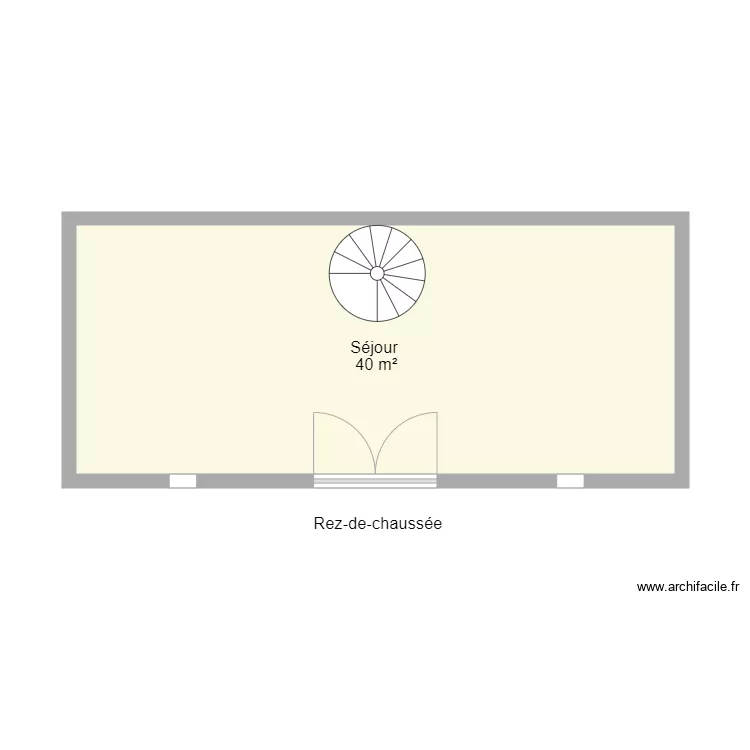 87G6014 petite maison rez-de chaussée. Plan de 87G6014 petite maison rez-de chaussée. Plan de