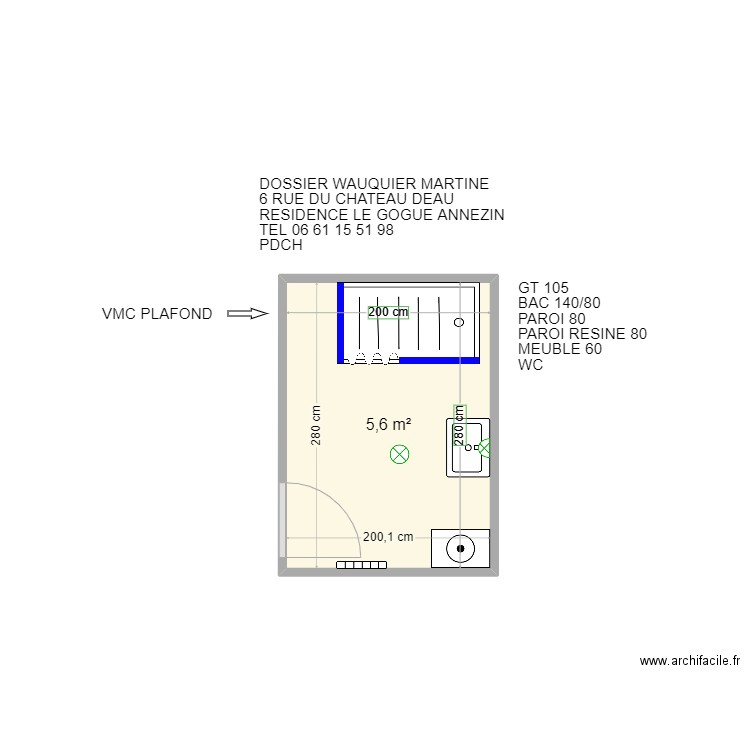 WAUQUIER MARTINE ANNEZIN . Plan de 0 pièce et 0 m2