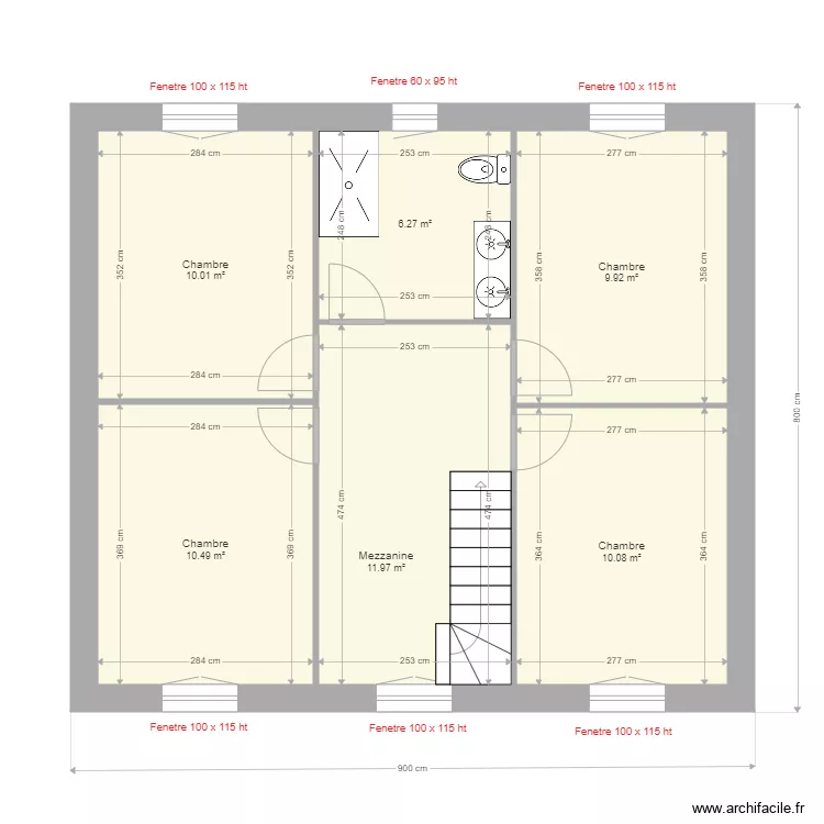 Maillet rozier etage 1. Plan de 