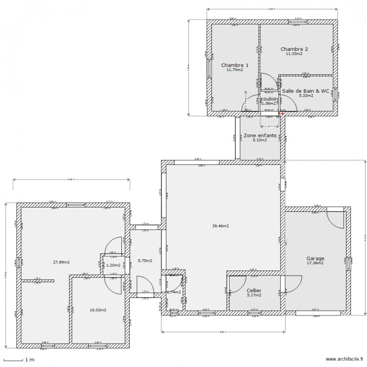 Maison-Logis. Plan de 0 pièce et 0 m2