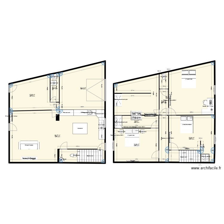 maison 01. Plan de 0 pièce et 0 m2