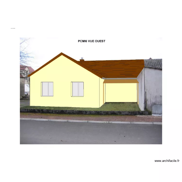 PCMI 6 VUE OUEST. Plan de 