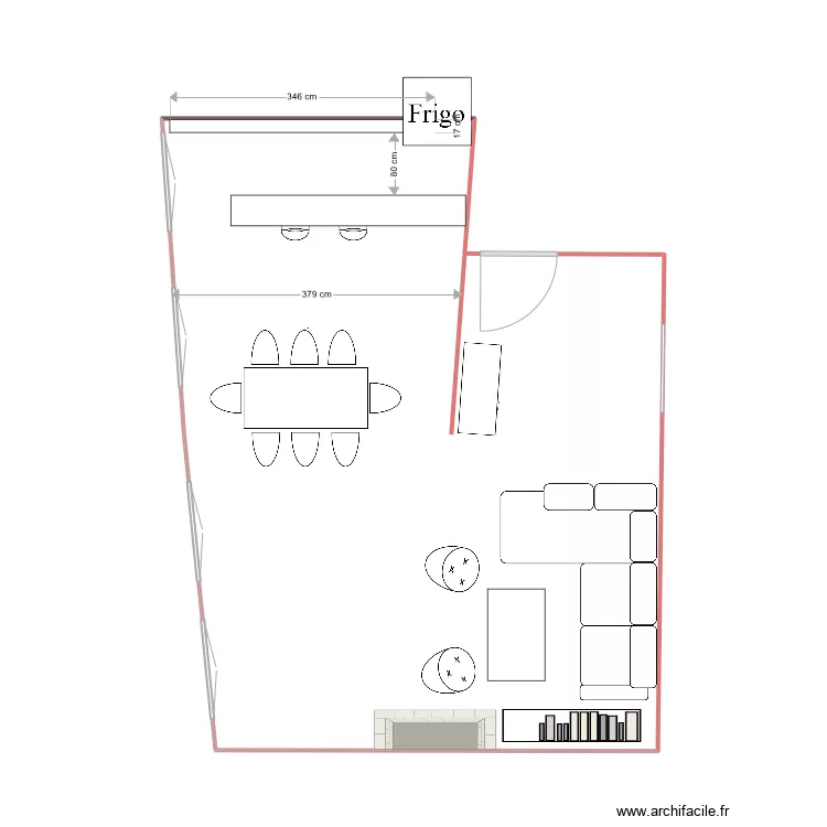 cuisine Montpellier V2. Plan de 