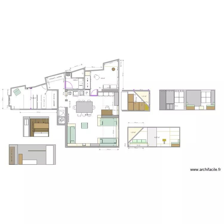 SAINT FIACRE pour travaux 17 02. Plan de 