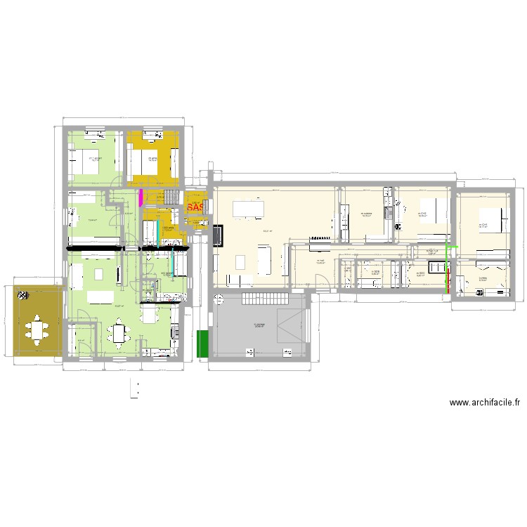 réunion. Plan de 0 pièce et 0 m2