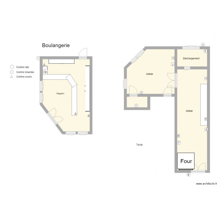 Boulangerie Jodoigne. Plan de 0 pièce et 0 m2