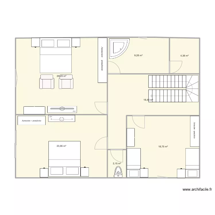 2 &eacute;me &eacute;tage 4. Plan de 