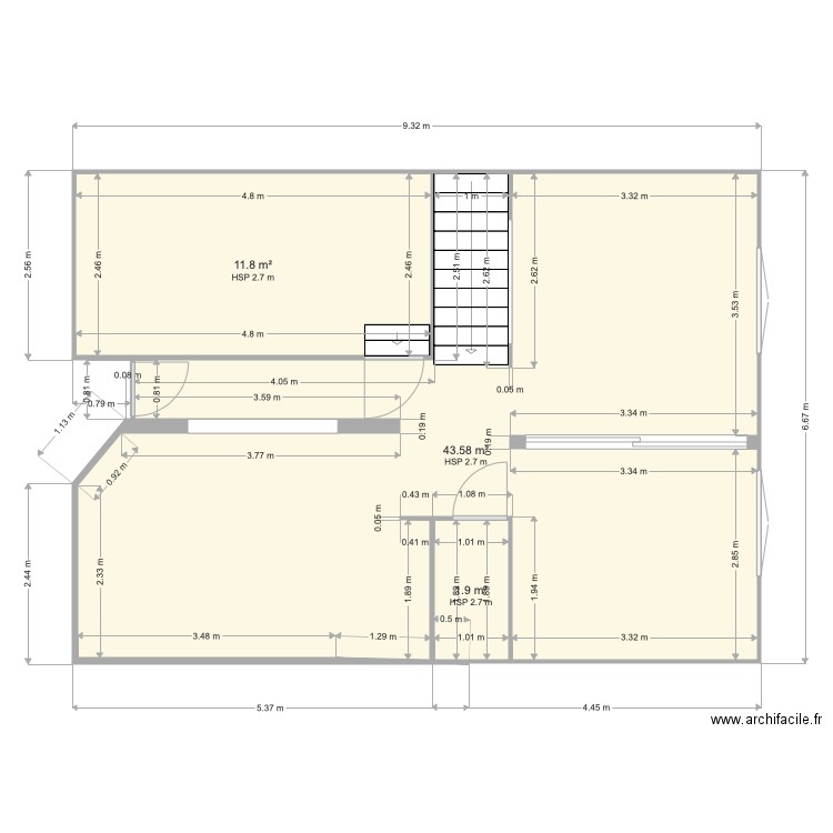 VERDUN REZ DE CHAUSSE version 1. Plan de 0 pièce et 0 m2