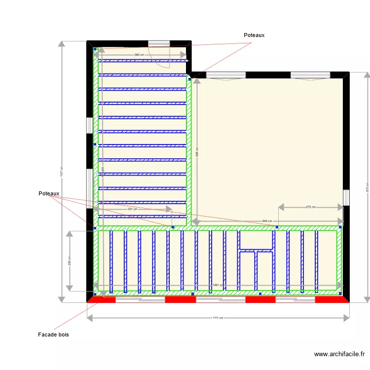 Structure Mezza1. Plan de 