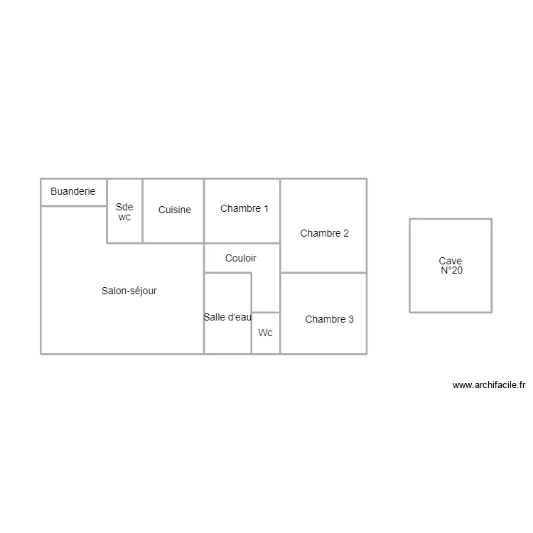 BENODET VANOYE. Plan de 