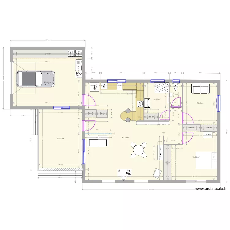 PLAN MAISON PLAN 1. Plan de 15  et 145 m²
