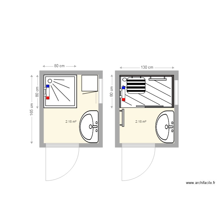 daudenet sdb. Plan de 0 pièce et 0 m2