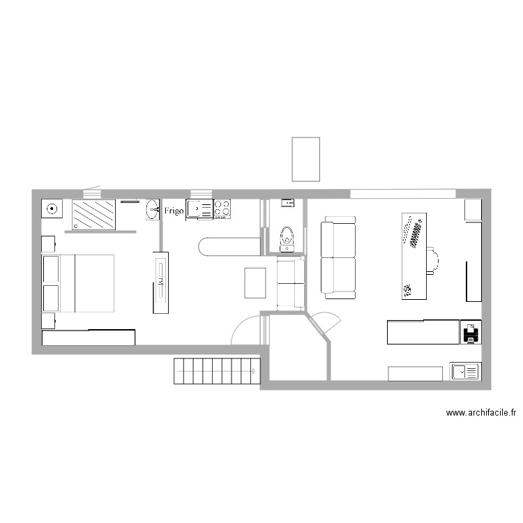 Bureau Studio Caulins 2 25 fev 2020. Plan de 0 pièce et 0 m2