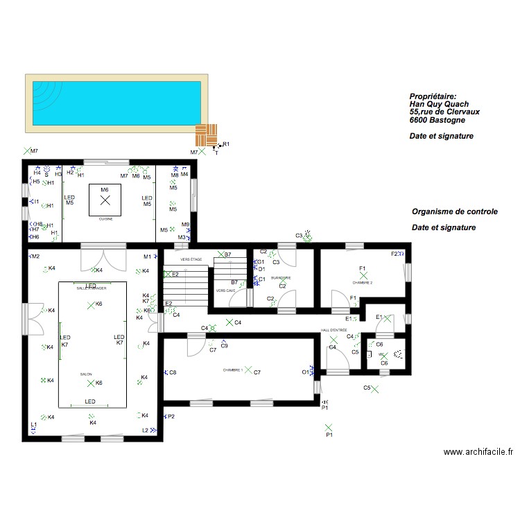 REZ DE CHÉE YASMINE. Plan de 0 pièce et 0 m2