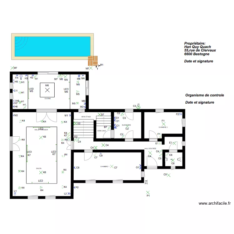 REZ DE CHÉE YASMINE. Plan de REZ DE CHÉE YASMINE. Plan de